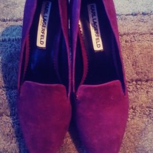 Karl Lagerfeld Suede Pumps